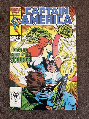 CAPTAIN AMERICA #320 (Marvel, 1986) Gruenwald & Neary ~ SCOURGE!