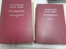 1938. Graf A. v. Schlieffen. Dienstschriften. 2 Bände mit zahlr. Karten. 