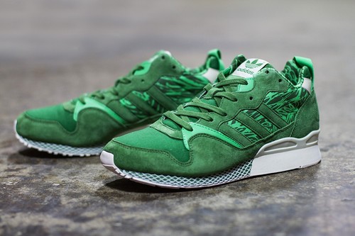 Men's 2014 adidas ZXZ 930 Tribe Green Chalk Sneaker - Size US 13