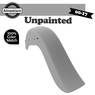 Advanblack Unpainted Extended Cholo Rear Fender Fits Harley Softail  2000-2017