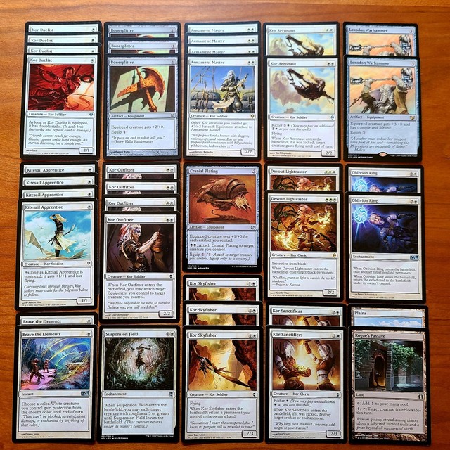 KOR EQUIPMENT! * White Aggro Equip Custom Magic MTG Deck * Wizards of