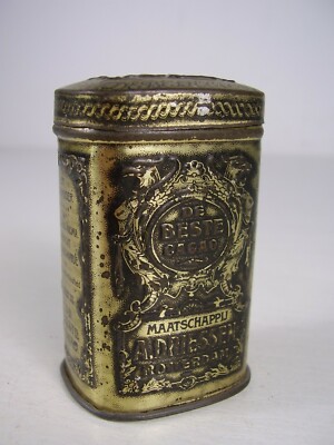 Antike Kaufmannsladen Blech Dose '' De Beste Cacao '' um 1900