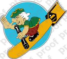 STICKER AIRCRAFT NOSE ART NINE O NINE LEFT