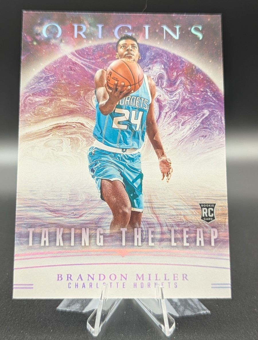 Brandon Miller 2023-24 Panini Origins Basketball Taking the Leap RC #23 Hornets