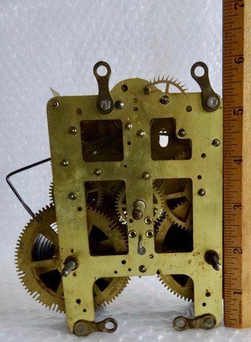 cLOCK MOVEMENT ST BRASS ANTIQUE STEAMPUNK MACHINE AGE INDUSTRIAL DECOR neocurio - Picture 7 of 7