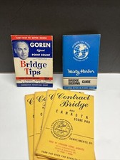 Bridge Tips by Goren Misty Harbor Bridge Vintage Bidding Guide score pads