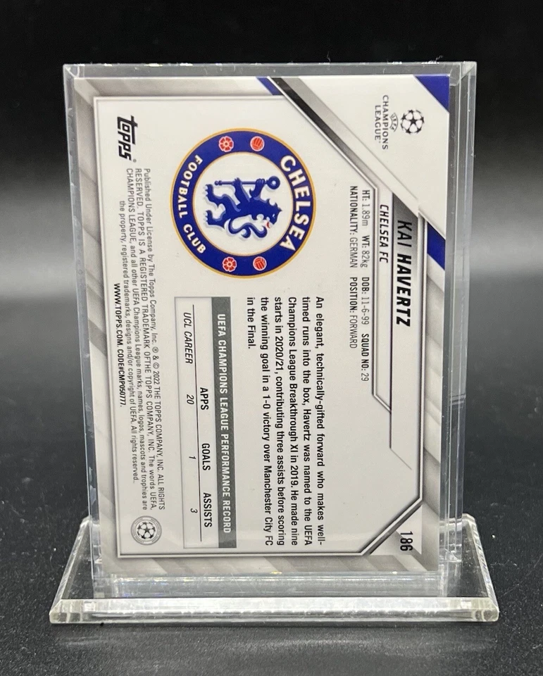 2021-22 Topps UEFA Champions League #186 Kai Havertz - Image 2 of 2