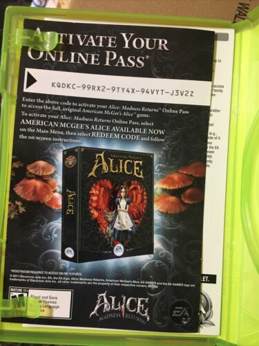 Alice madness retorna (xbox 360) usado xbox 360 jogar jogos para xbox360  jogo de vídeo famicom game console usado caixa de jogo - AliExpress