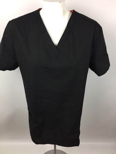 Code Happy Women's 2XL Short Sleeve Pocket V Neck Twill Nursing Scrub Top 46607A