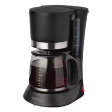 NEW 10-Cup Black Drip Coffee Maker with Glass Carafe & Pause-to-Pour Feature