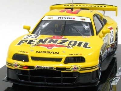 Ebbro 44191 Pennzoil Nismo GT-R Jgtc 1998 Yellow 1/43 scale