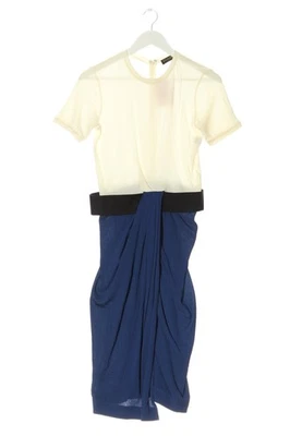 VIONNET Robe à manches courtes Dames Robe T EU 38 jaune clair-bleu - Photo 1/4