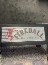 Fireball Whisky Corrugated Aluminum Metal Sign - Ignite The Nite - Whiskey - Tin