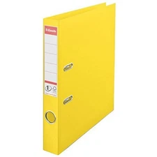 Esselte A4 Lever Arch File, Yellow, 52mm Spine, Plastic, Vivida Range, 624074 52