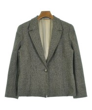 AQUASCUTUM Casual Jackets Charcoal grayxWhite Tweed 11 Approx. L 2200670361021