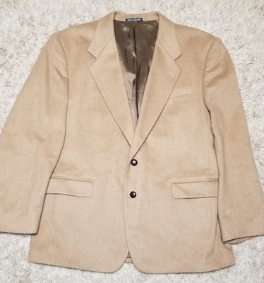 Vintage DEANSGATE Tailors Row Camel Hair Sport Coat Blazer Jacket 90s 44R