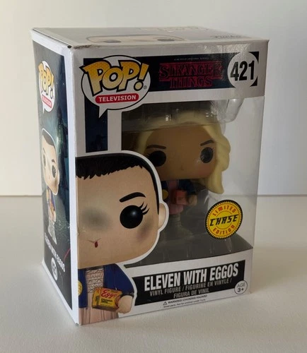 Stranger Things Eleven with Eggos #421 CHASE Funko Pop – New In Box