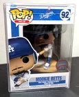 Funko Pop! MLB LA Dodgers Mookie Betts #92 with POP Protector White Home Uniform