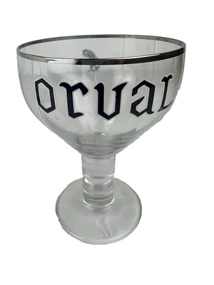 Stem BEER Glass: ORVAL Belgian Ale Brewed by Brasserie dOrval 1931-2006; BELGIUM