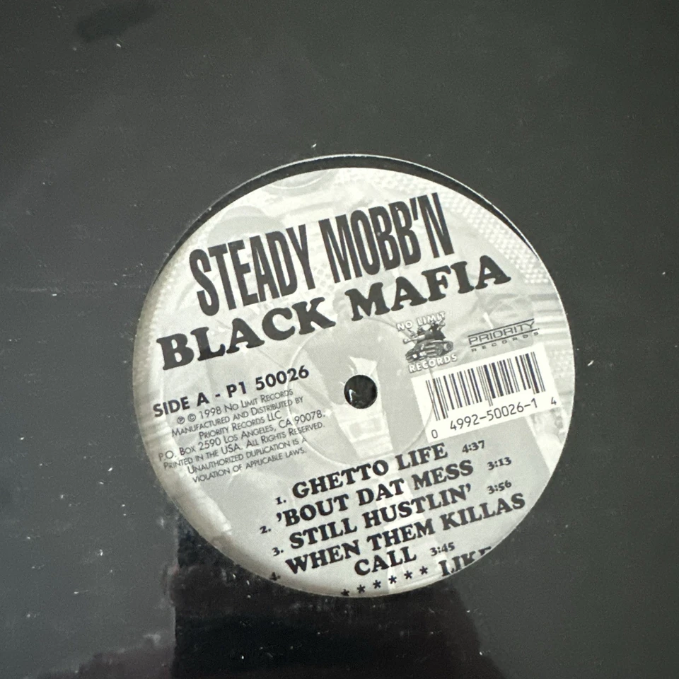 Steady Mobb'n – Black Mafia vinyl 2 LP US 1998 NO Limit records Master p RARE Foto 2 de 4