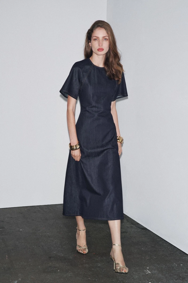 Zara Denim Dresses for Women for sale - eBay