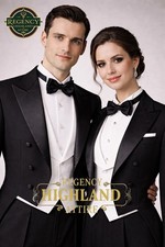 Regency Black Tailcoat Tuxedo Set for Men Women Classic White Tie Formal