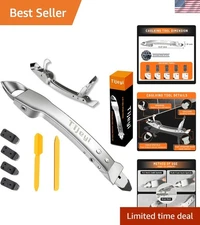 Caulking Tool Kit Stainless Steel 4 in 1 Tile Caulk Remover Silicone Scraper