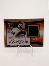 2005-06 Upper Deck Trilogy Honorary Swatches Scripted /10 Robert Esche Auto