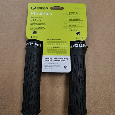 #ad Ergon GE1 EVO Black Lock On Large Bicycle Grips OPEN PACKAGE $18.90
