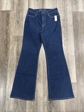 Old Navy Women's High Rise Wow Flare Jeans Size 8 Dark Wash Stretch Denim NWT
