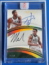 2016-17 Panini Immaculate Giannis Antetokounmpo Brogdon Dual Auto 45/49 RC