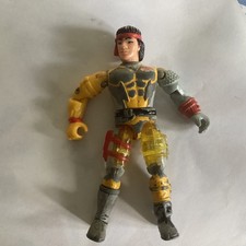 RARE 1986 VINTAGE BIONIC SIX 6 BUNJI DIECAST ACTION FIGURE LJN TOYS