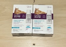 New 2-Pack Comfort Zone Cat Calming Kit 2x Diffuser/ 2 Refill 48 mL Each Bottle