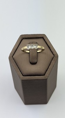 Quartz 9ct Gold Ring , Vintage And Hallmarked , Polished And Size O