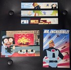 3 The Incredibles promo postcards 2002 Disney Pixar Paul Rogers Lou Romano art — photo 1
