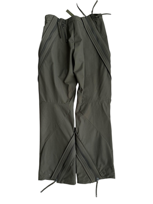 POST ARCHIVE FACTION (PAF) Olive 4.0 Center Pants Flat Front Zip M