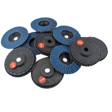 10 Pack Flap Disc 40/60/80/100/120 Grit Grinding Wheel for 76mm Angle Grinders