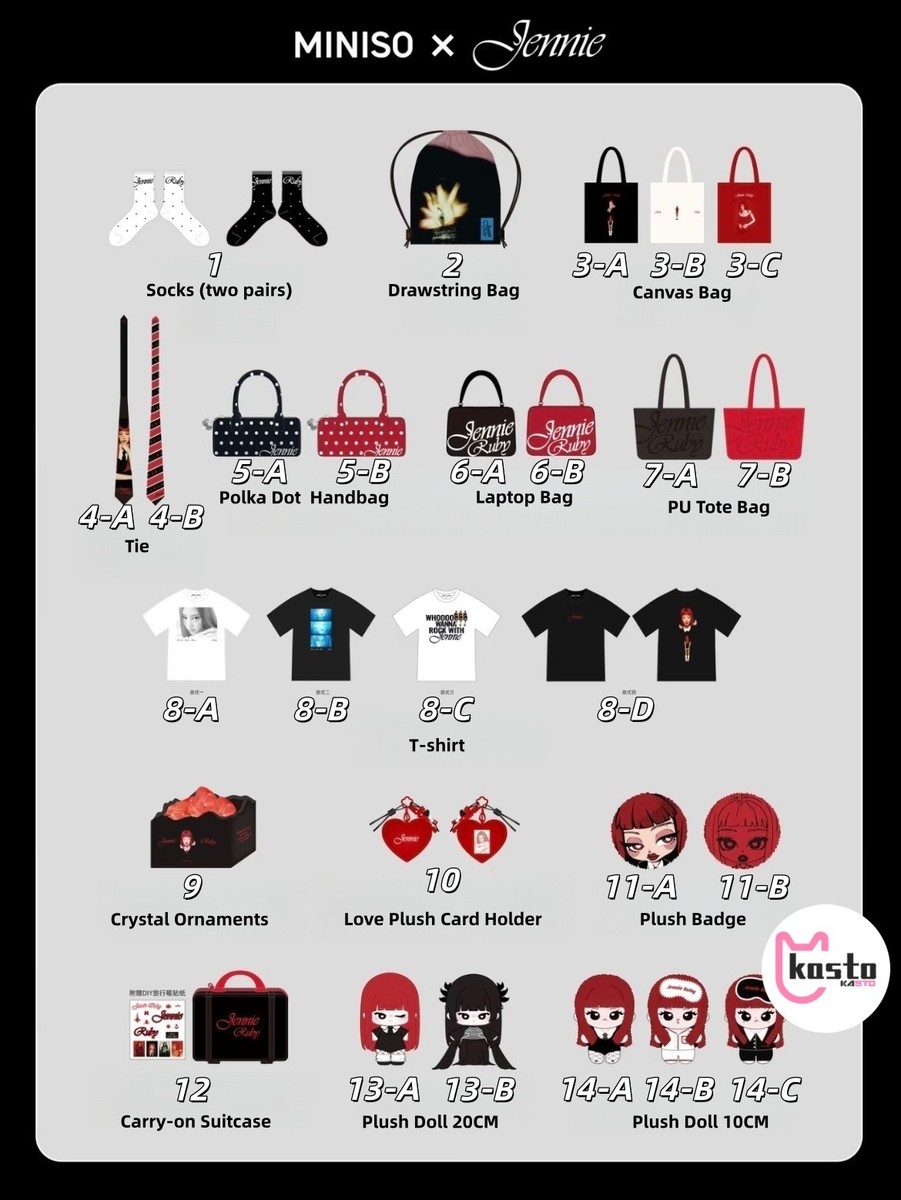 Miniso x Jennie Ruby Pop Up Blackpink CHINA ONLY Official Plush