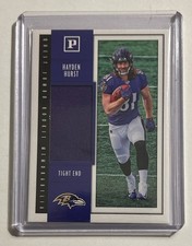2018 Panini Quest Jumbo Rookie Memorabilia Hayden Hurst RC - Baltimore Ravens