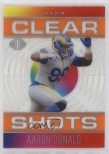 2021 Panini Illusions Clear Shots Orange Aaron Donald #CS-4 00jz
