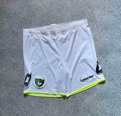 FC Denizlispor Turkey Football Shorts Soccer Lescon White Size M L Vintage