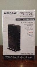 Netgear AC1200 WiFi Cable Modem Router C6230 802.11 AC Dual Band Gigabit, Used