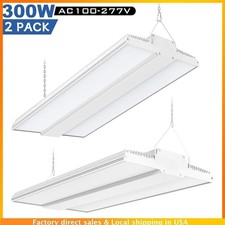 2X Linear LED High Bay Light 300W Commercial Warehouse Garage Fixtures 45,000LM