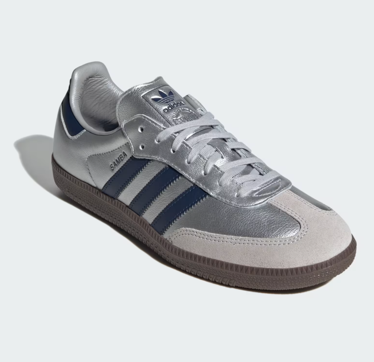 adidas Samba OG LA2685 Matte Silver Night Indigo Men's Size Custom
