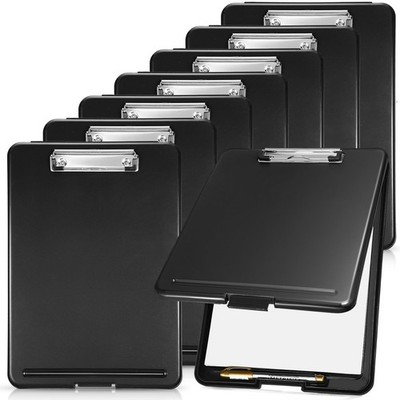 8 PCS Foldable Nursing Clipboard Storage Pen Holder 9.5x13.4 Inch Board