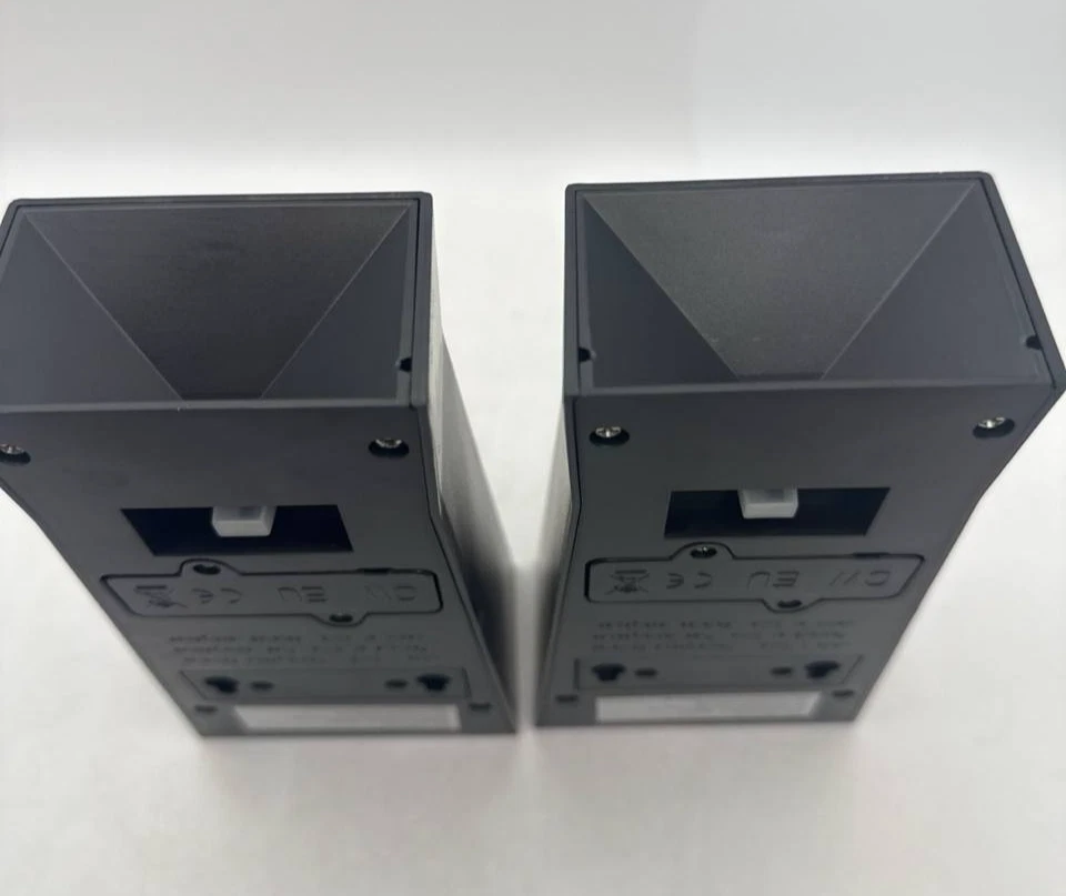 Hampton Bay Negro Integrado LED Exterior Solar Linterna de Pared Aplique Luz Paquete de 2 Foto 3 de 4