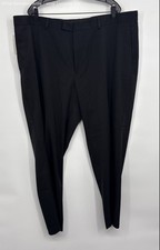 NWT Perry Ellis Men's Black Portfolio Premilux Classic Fit Dress Pants Sz 44X30