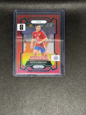 2026 Panini Prizm Monopoly FIFA World Cup Alexis Sanchez Red Prizm