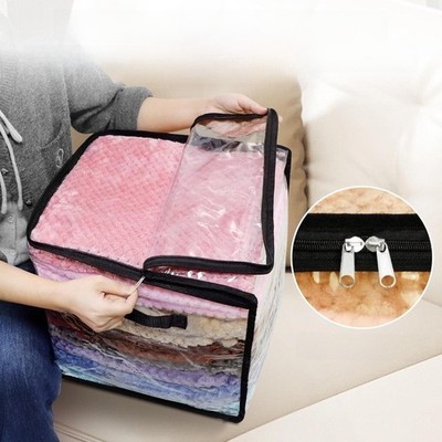 Tidy Living Space Solution Clear PVC Aufbewahrungstasche Transparent Bettwäsche