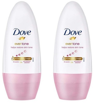 Dove Eventone Deodorant Roll On For Women Paraben & Alcohol Free 50ml Pack of 2